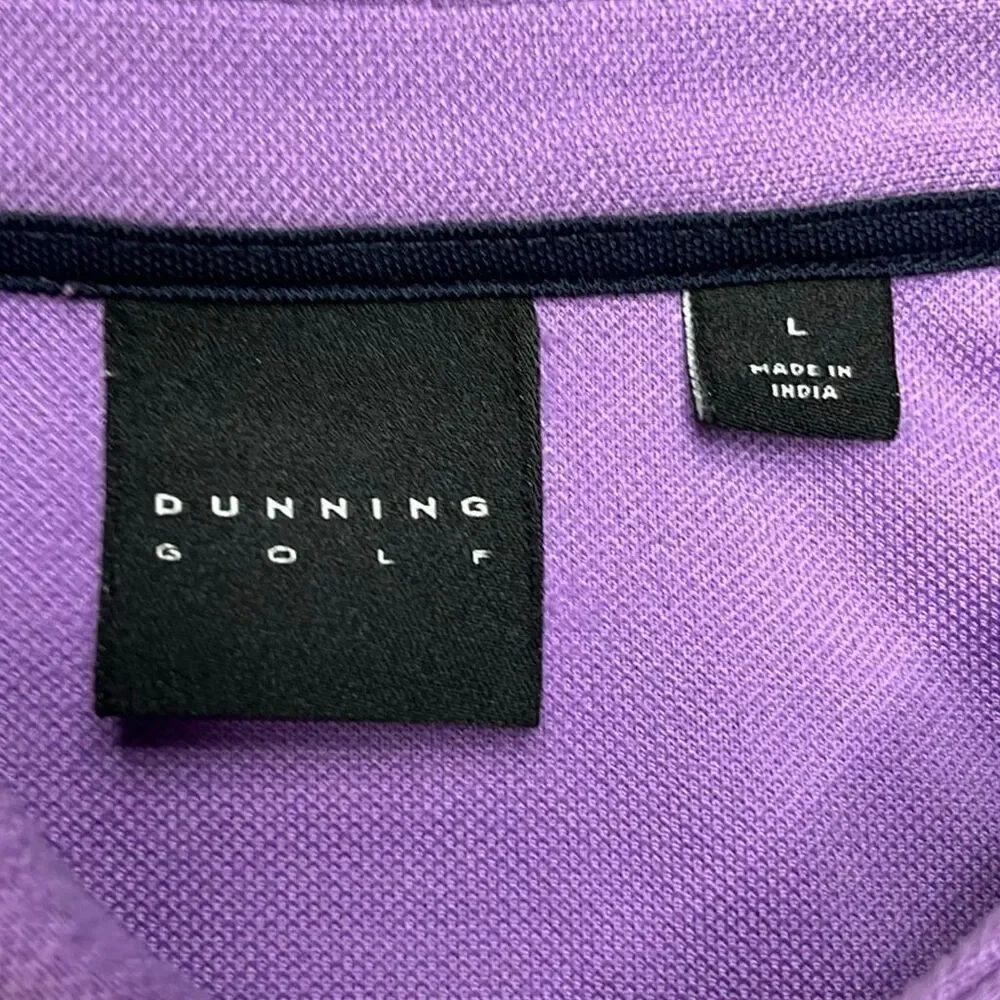 Dunning Golf Lot of Three (3) Performance Polo Shirts Men’s Large